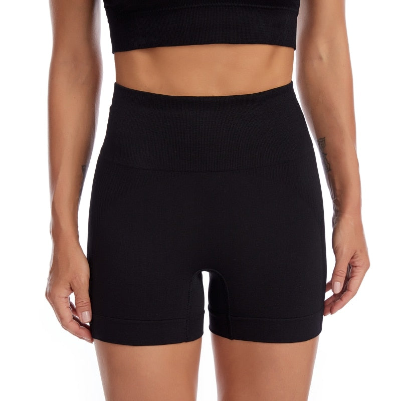 High Waist Yoga Sport Shorts Hip Push Up