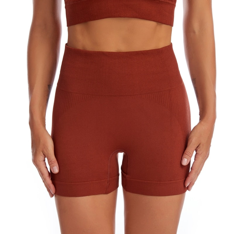 High Waist Yoga Sport Shorts Hip Push Up